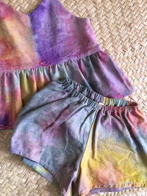 Image of Ice Dyed Summer Set - Wildflower 6/7 years