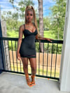 Just in Black Fitted Dresss