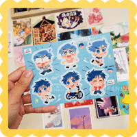 iida brothers ✨ waterproof vinyl sticker sheet