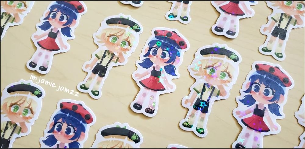 Image of marinette dupain-cheng ❄️ waterproof vinyl sticker