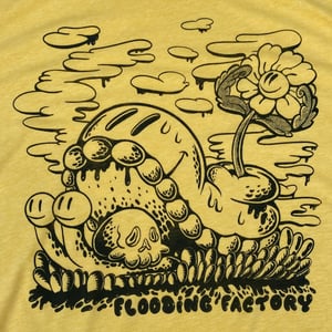 Flower Power T shirt -Gold