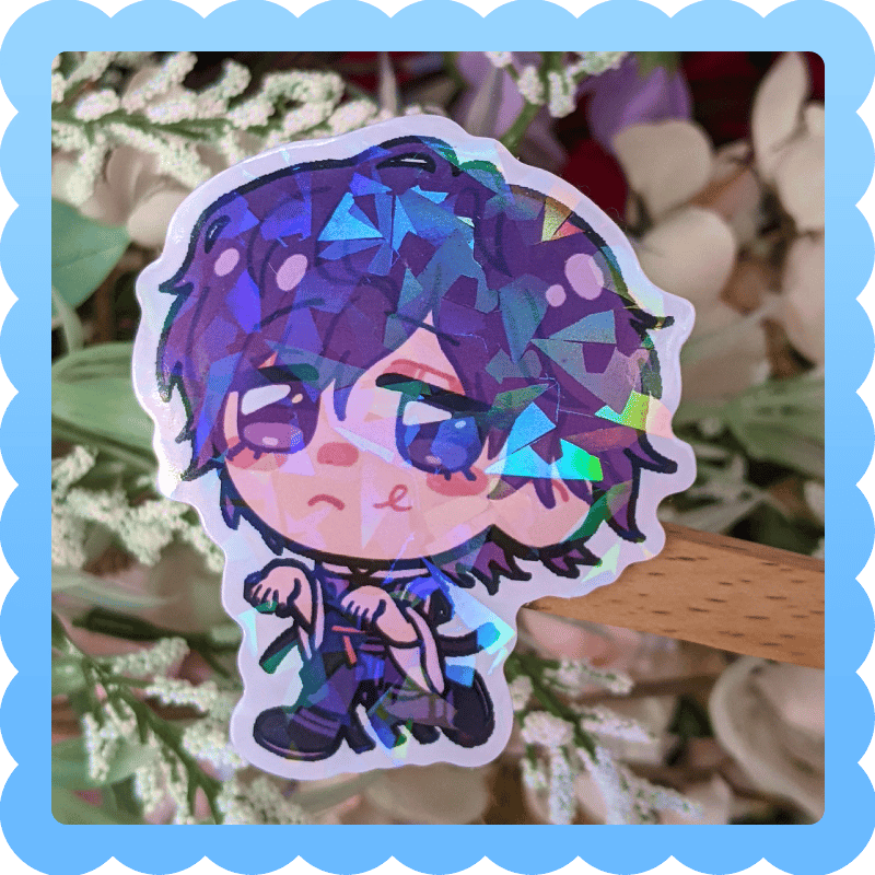 Image of uki violeta ❄️ waterproof vinyl sticker