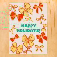 Holiday Bows Greeting Card