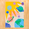 Peace Space Greeting Card