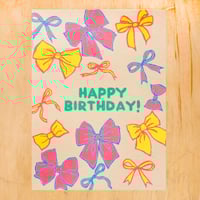 Birthday Bows Greeting Card