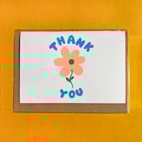 Image 4 of Thank You Flower (single notecard or box of 6)