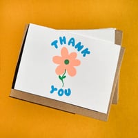 Image 2 of Thank You Flower (single notecard or box of 6)