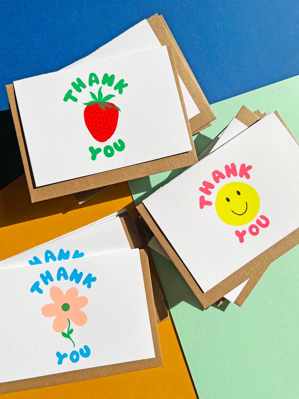 Thank You Strawberry Notecard Set of 6