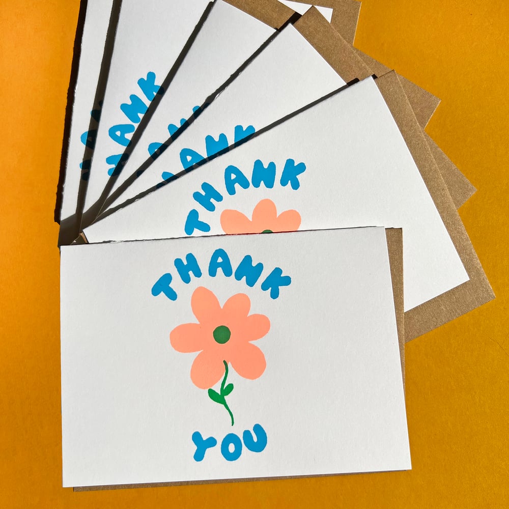 Thank You Flower Notecards Set of 6