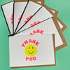 Thank You Smiley Notecard Set of 6