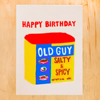 Old Guy Birthday Greeting Card