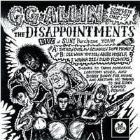Image 2 of G.G. ALLIN & the DISAPPOINTMENTS - "It's Not The Money, It's The Mission" 7" EP