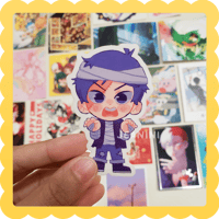 Image 1 of mummy kageyama ✨ clear waterproof vinyl sticker