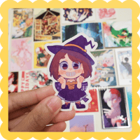 Image 1 of witch ochako ✨ clear waterproof vinyl sticker