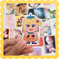 Image 1 of pumpkin yachi ✨ clear waterproof vinyl sticker