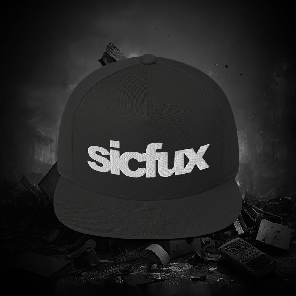 Image of Sicfux 3D Puff White on Black Snapback
