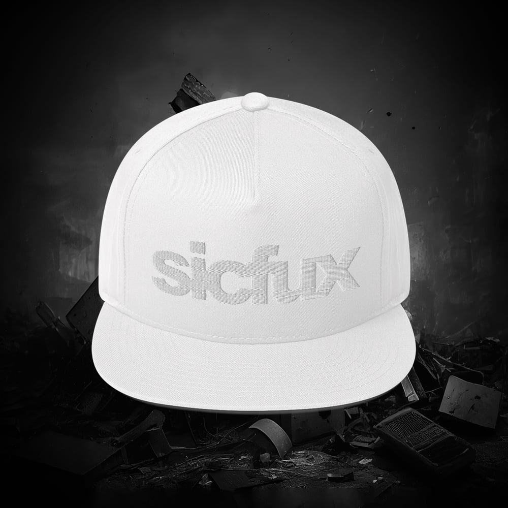 Image of Sicfux 3D Puff White on White Snapback