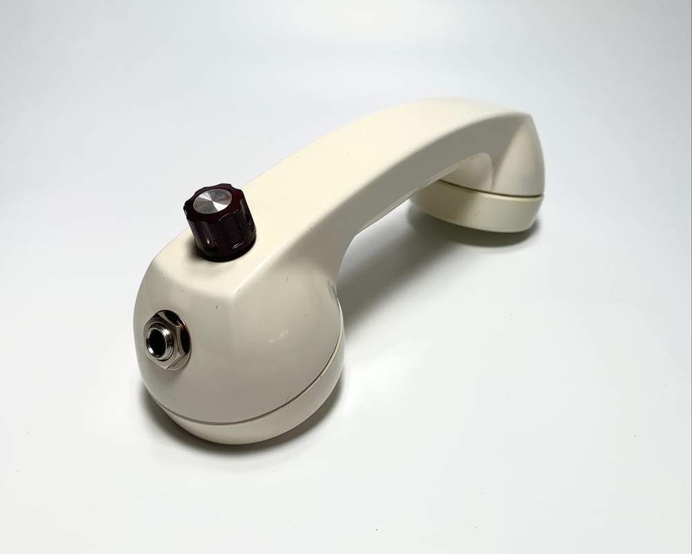 Image of Retro Telephone Microphone (w/ Volume Knob & 1/4" Mono Output) | Circuit Bent Telephone