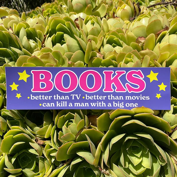 Image of BOOKS Bumper Sticker