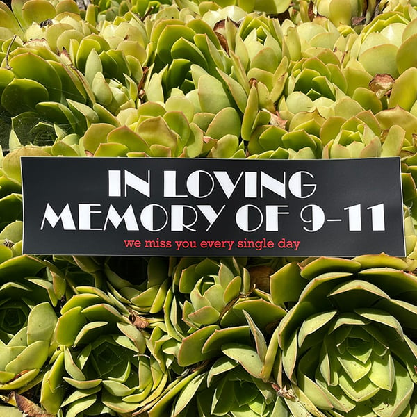 Image of In Loving Memory of 9-11 Bumper Sticker