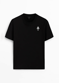 Shirt black [embroidered]