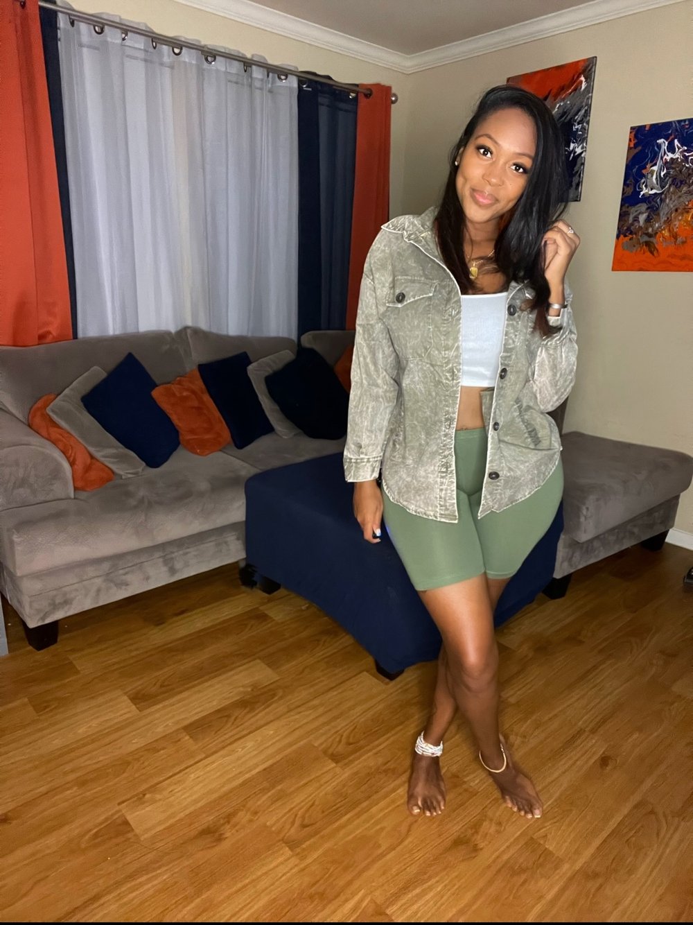 Olive Shacket Set