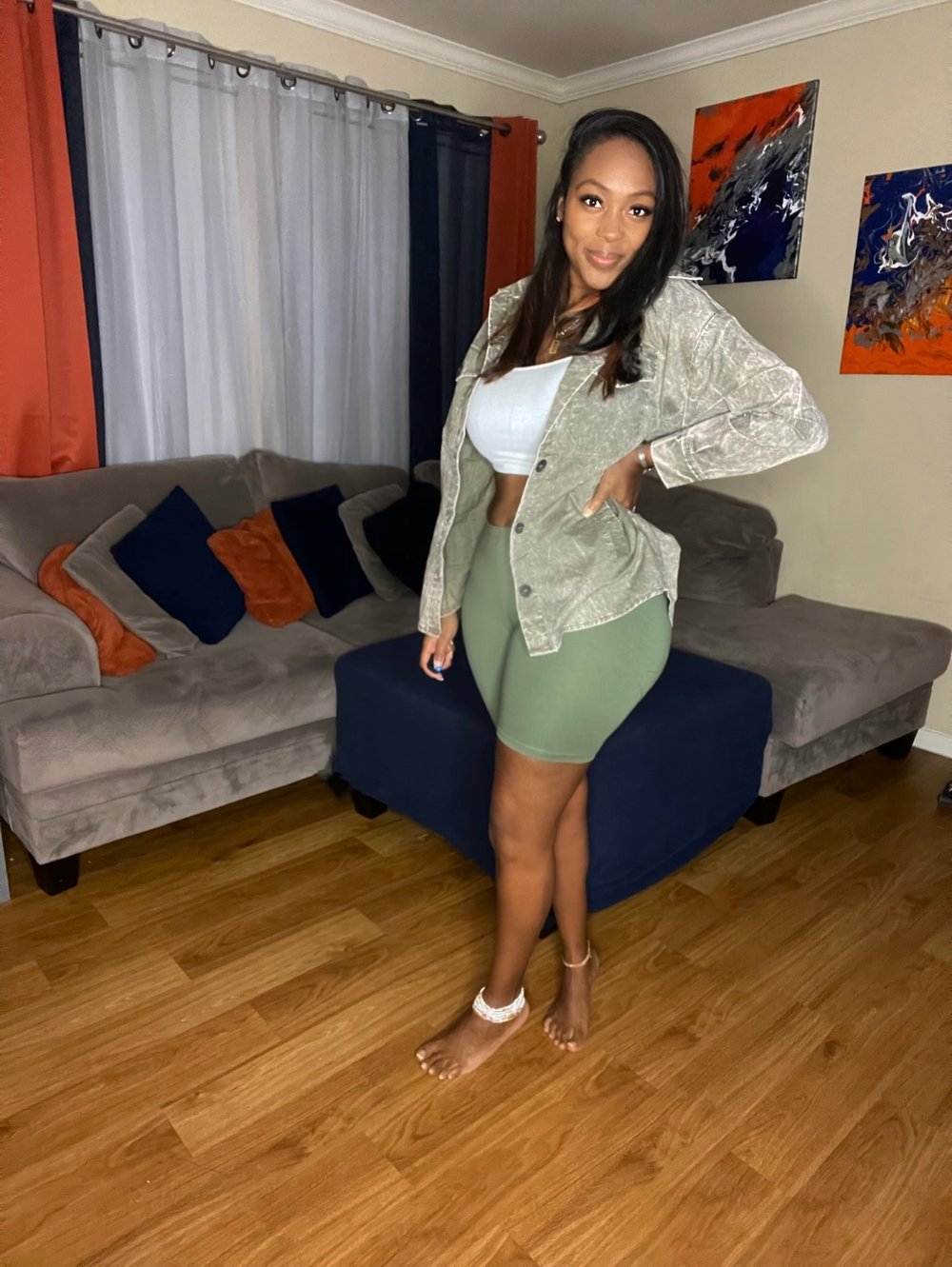Olive Shacket Set