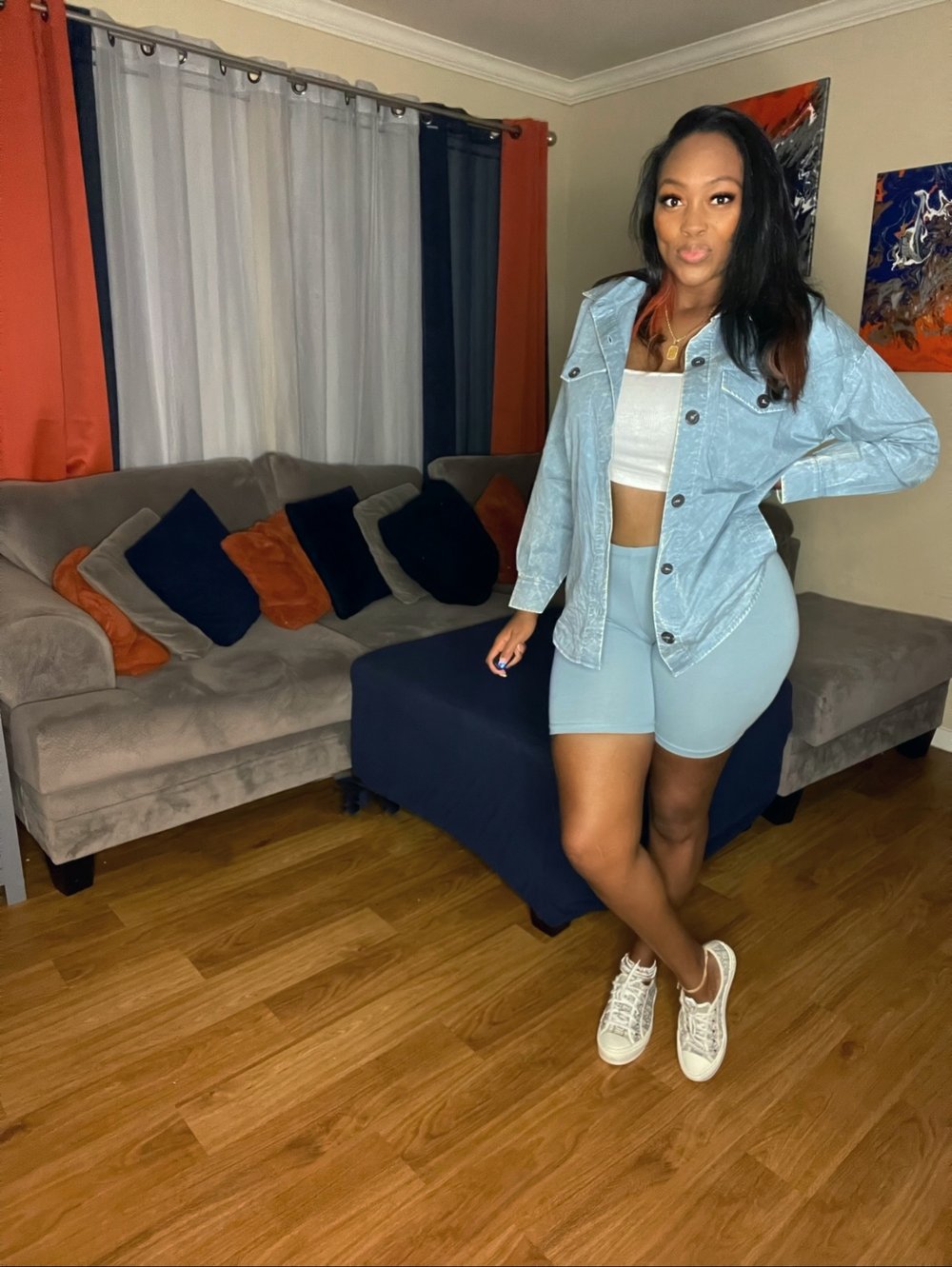 Blue Shacket Set