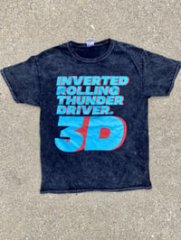 IRTD3D T Shirt - Black Acid Wash Tie Dye
