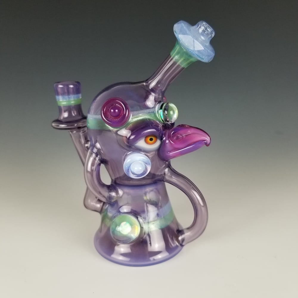 Image of Faceted Backspin Bird Recycler (Sold)