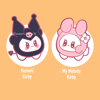 [LAST CHANCE] Kirby My Melody and Kuromi Enamel Pins