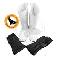 Image 4 of Biker Scout (White) / Shadow Scout (Black)  - Combo (Long Boots and Gloves) 