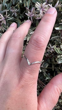 Image 1 of Silver Wishbone ring 