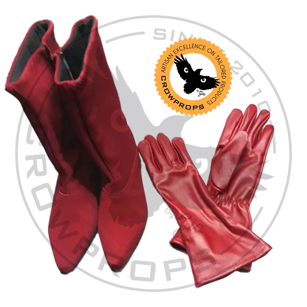 Image of Royal Guard Combo (Suede Booties and Leather Gloves)