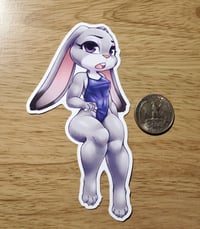 Image 2 of Bunny Cop swimsuit - Vinyl Sticker
