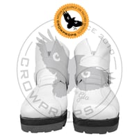 Image 1 of Videogame Republic Command Short Boots (White/Red/Black)