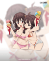 Konosuba "Megumin X Yunyun" Slaps & Diecut Sticker