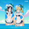 Kaguya & Hayasaka Summer Bikini Outfit Slaps & Diecut Sticker