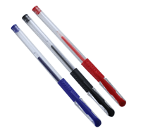 100 Pcs Ballpoint Pens (Black, Blue, Red - 0.5mm Ballpoint) School / Office Stationery