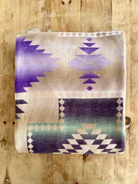 Image 1 of 50s NATIVE AMERICAN BEACON STYLE CAMP BLANKET (2)