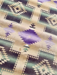 Image 4 of 50s NATIVE AMERICAN BEACON STYLE CAMP BLANKET (2)