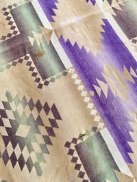 Image 5 of 50s NATIVE AMERICAN BEACON STYLE CAMP BLANKET (2)