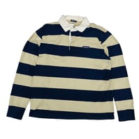 Image 1 of Vintage Patagonia Rugby Shirt - Beige & Navy