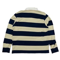 Image 2 of Vintage Patagonia Rugby Shirt - Beige & Navy