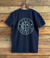 Image 2 of 1965 Distressed Logo T Shirt Navy