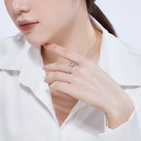 Image 5 of Lydia ring 两克拉小冰糖顶级锆石银戒
