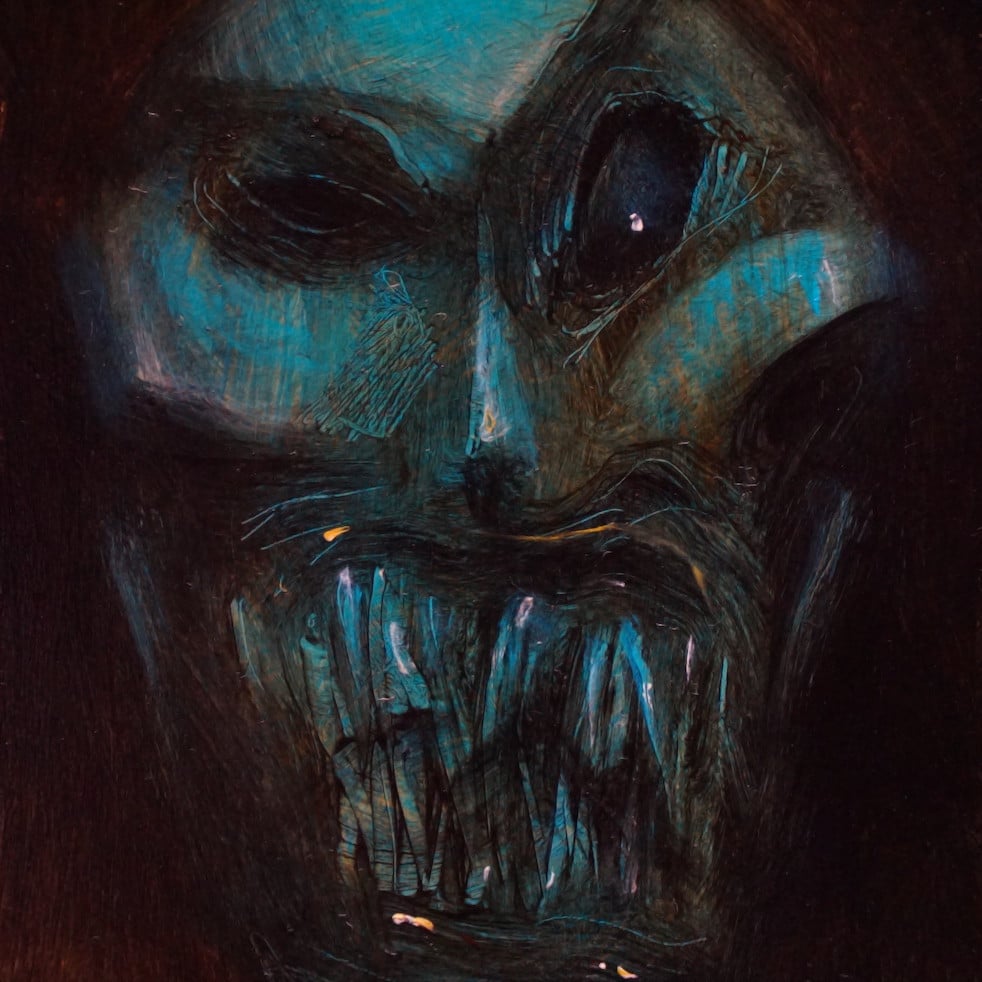 Image of "Mask", oil painting / artist proof - Pudge Butcher, Sorcery: Contested Realm
