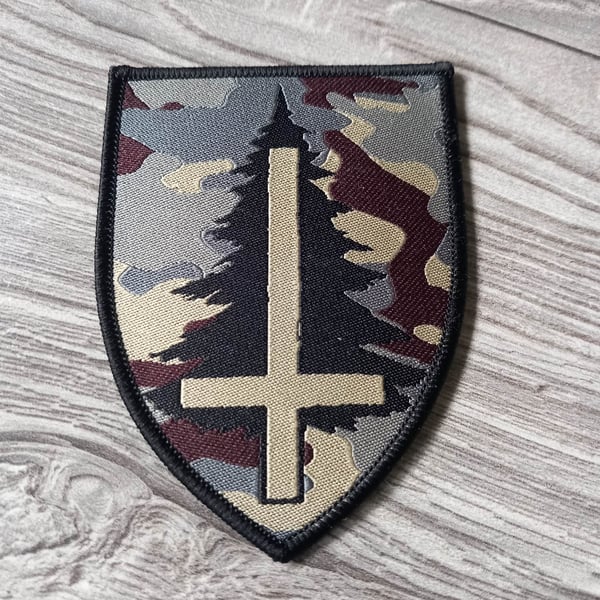 Image of OWLS WOODS GRAVES - CAMO OFFICIAL PATCH