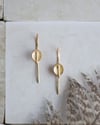 18K Gold Calla Lily Hook Earrings 