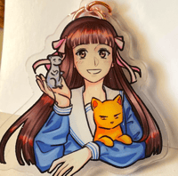 Tohru Honda with Kyo and Yuki Acrylic Keychain- Fruits Basket